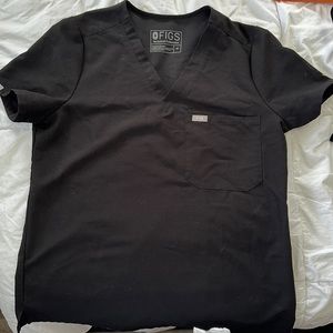 Figs Catarina scrubs black top